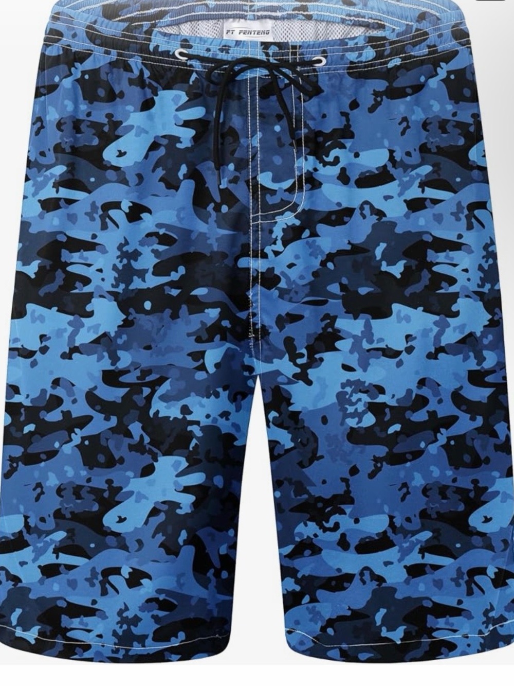 Men's Blue Camo Swim Shorts - Unbranded 3x